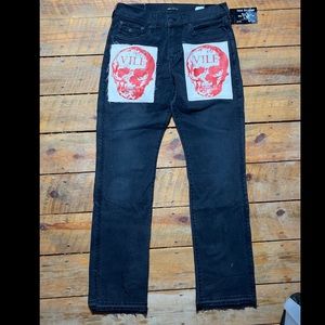 True Religion x Vile straight fit jeans